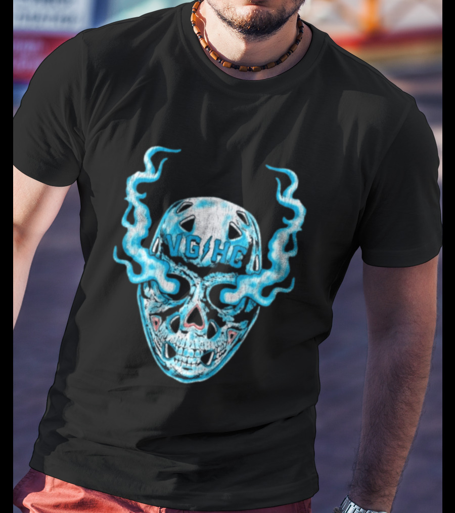 Violent Gentlemen Hockey Club VGHC Skull Mask Smoky Blue T-Shirt