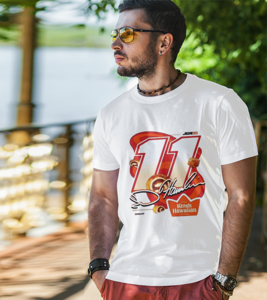 Denny Hamlin 11 JGR Nascar King's Hawaiian Cinnamon Bites T-Shirt