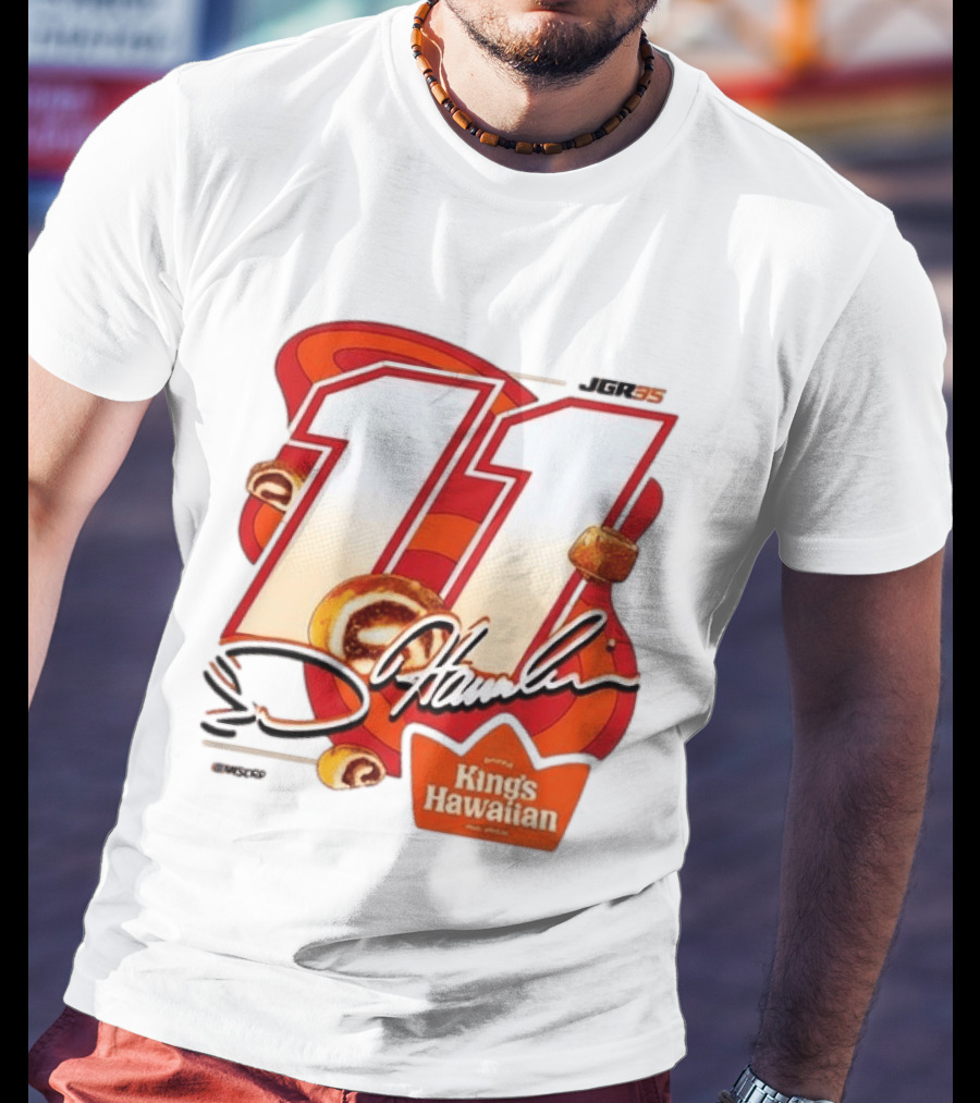 Denny Hamlin 11 JGR Nascar King's Hawaiian Cinnamon Bites T-Shirt