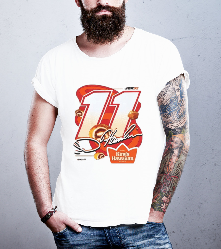 Denny Hamlin 11 JGR Nascar King's Hawaiian Cinnamon Bites T-Shirt
