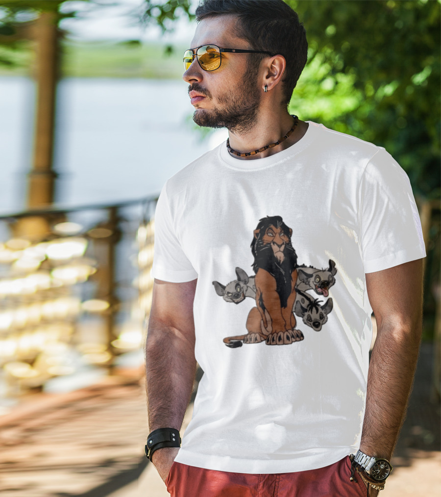 Disney The Lion King Scar And Hyenas Cartoon Characters T-Shirt