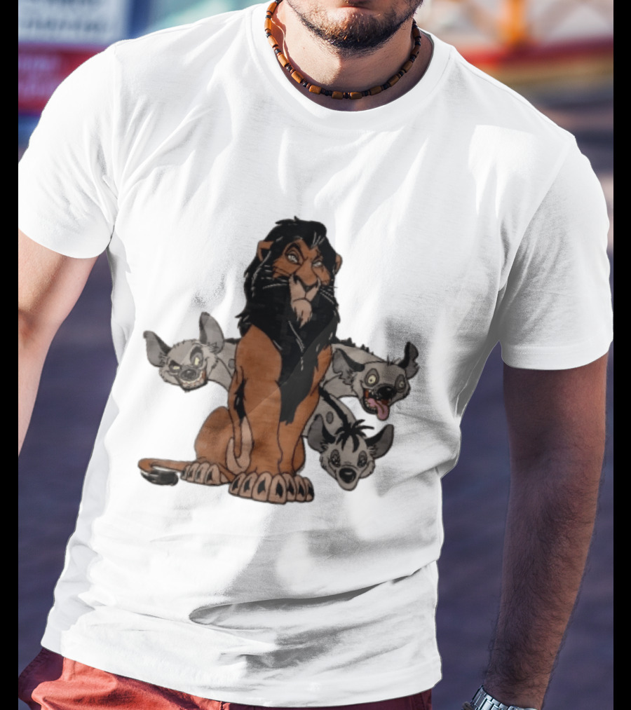 Disney The Lion King Scar And Hyenas Cartoon Characters T-Shirt
