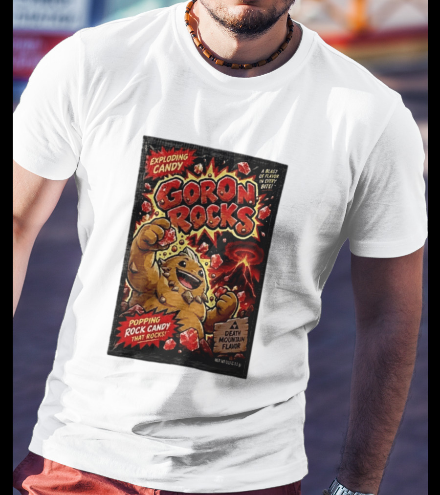 Exploding Candy Goron Rocks Death Mountain Flavor Popping Rock Candy That Rocks T-Shirt