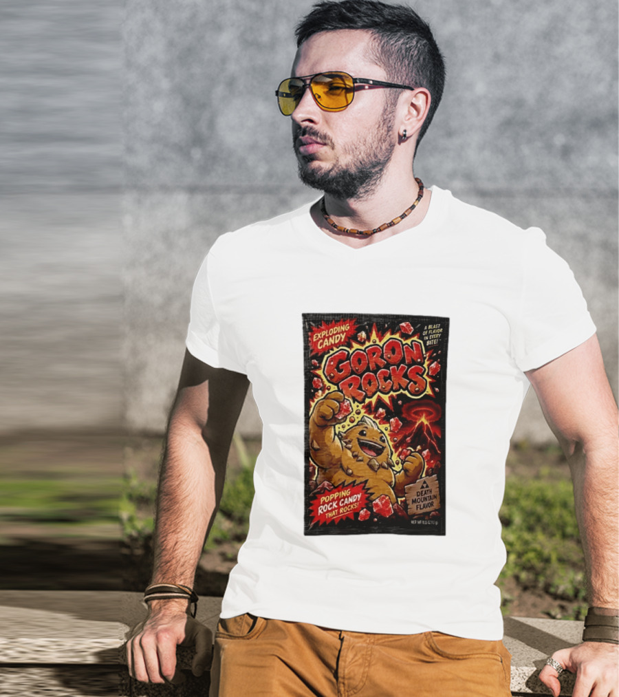 Exploding Candy Goron Rocks Death Mountain Flavor Popping Rock Candy That Rocks T-Shirt