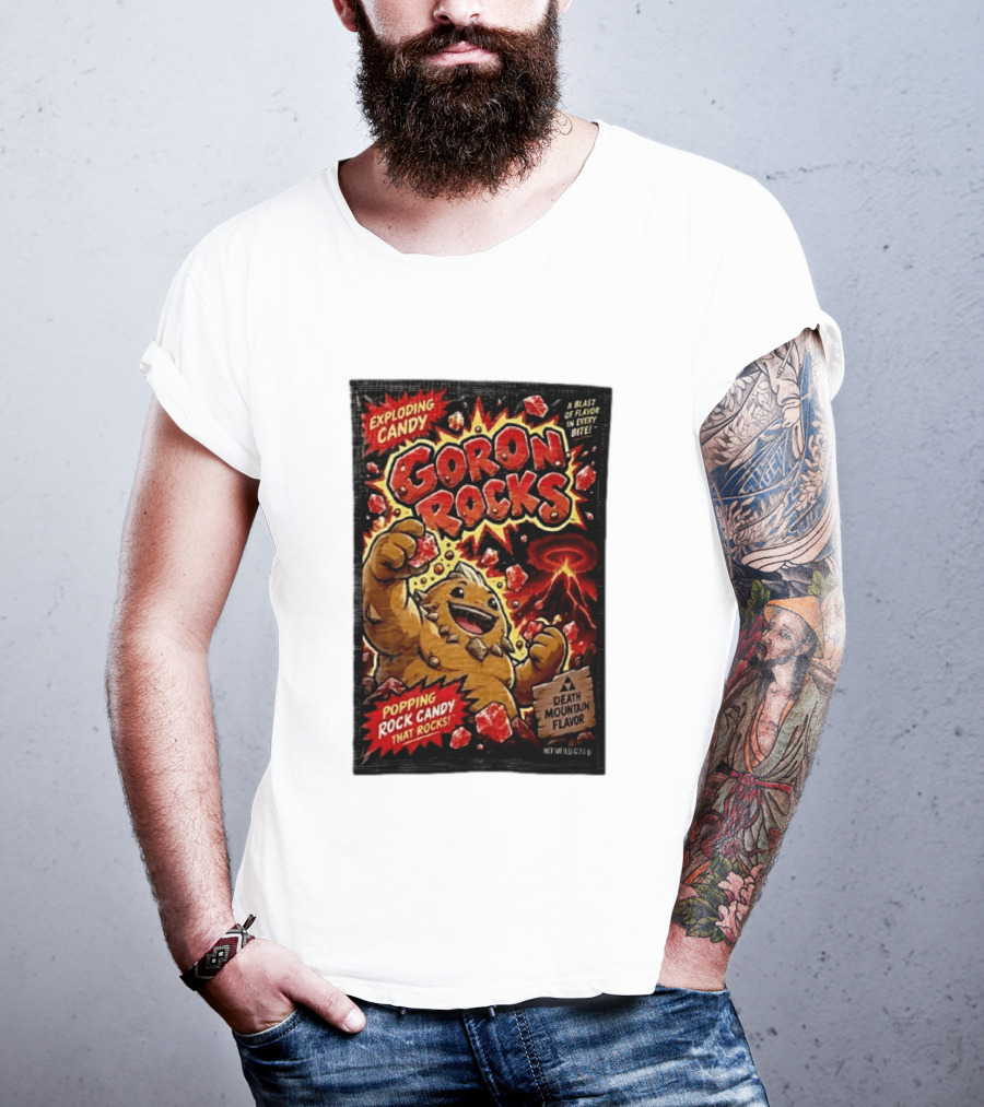 Exploding Candy Goron Rocks Death Mountain Flavor Popping Rock Candy That Rocks T-Shirt