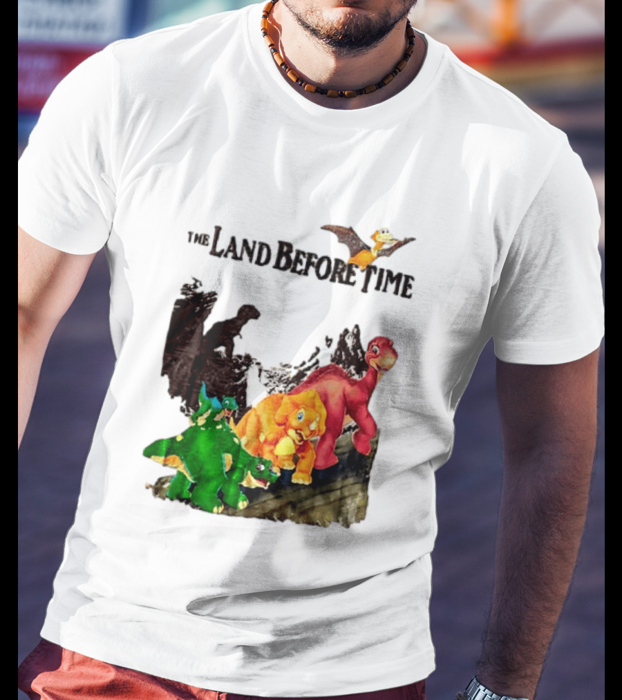 The Land Before Time Littlefoot Petrie Cera Spike Dinosaur Movie Youth T-Shirt