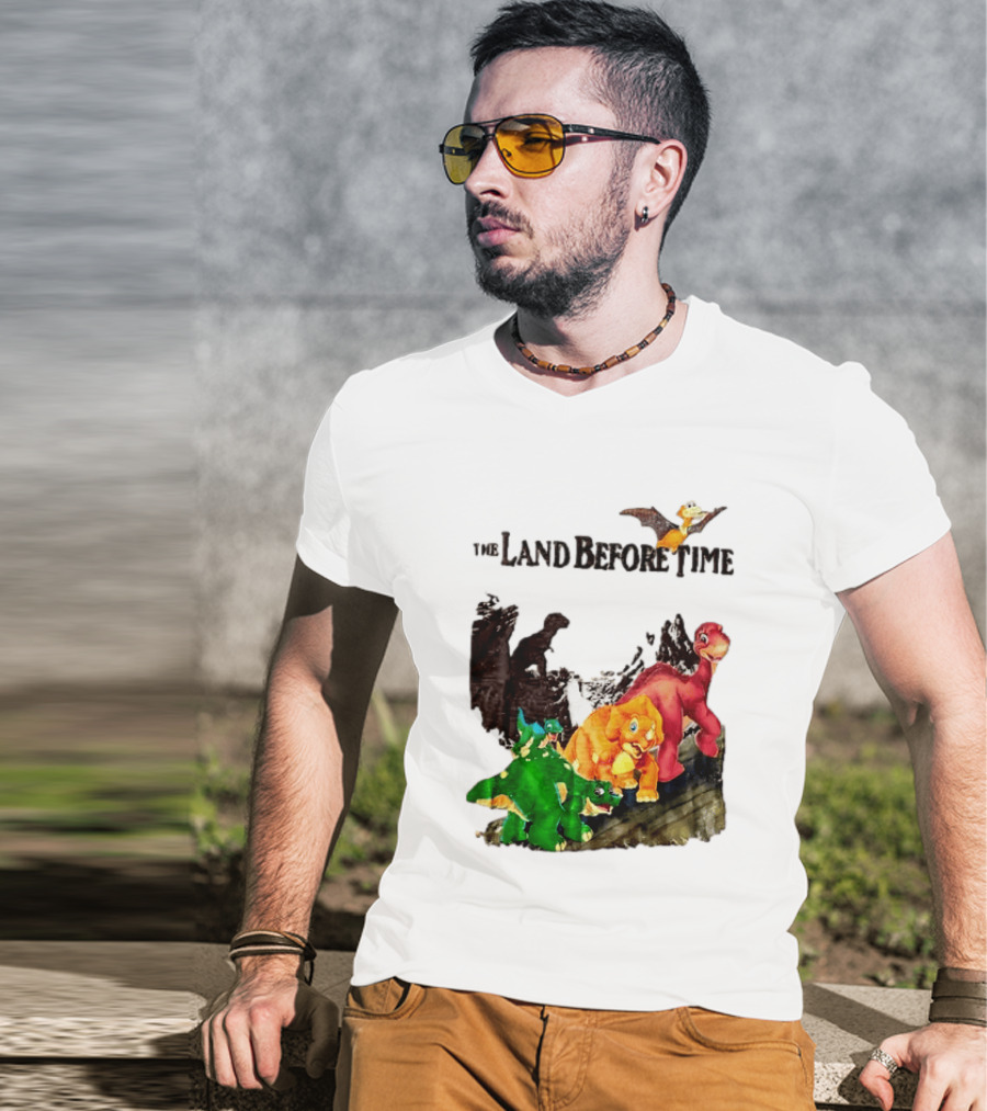 The Land Before Time Littlefoot Petrie Cera Spike Dinosaur Movie Youth T-Shirt
