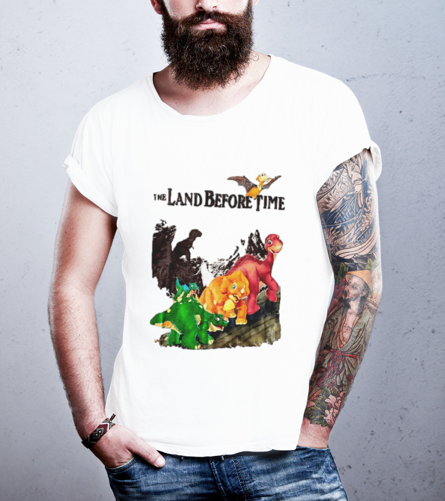 The Land Before Time Littlefoot Petrie Cera Spike Dinosaur Movie Youth T-Shirt