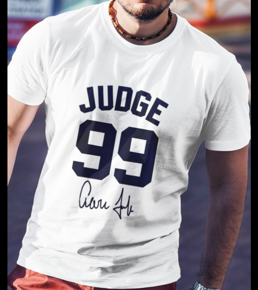 New York Yankees Judge 99 Aaron Judge Signature 2026 Welcome Back T-Shirt