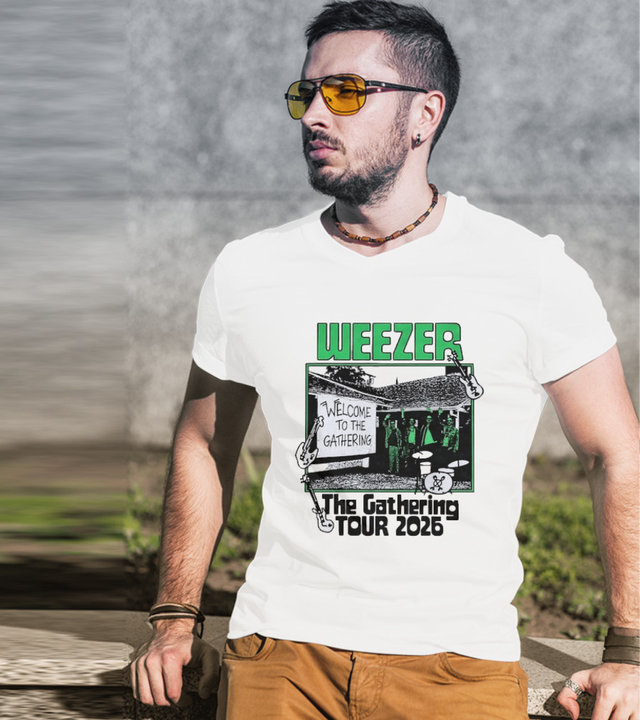 Weezer Welcome To The Gathering Tour 2026 T-Shirt