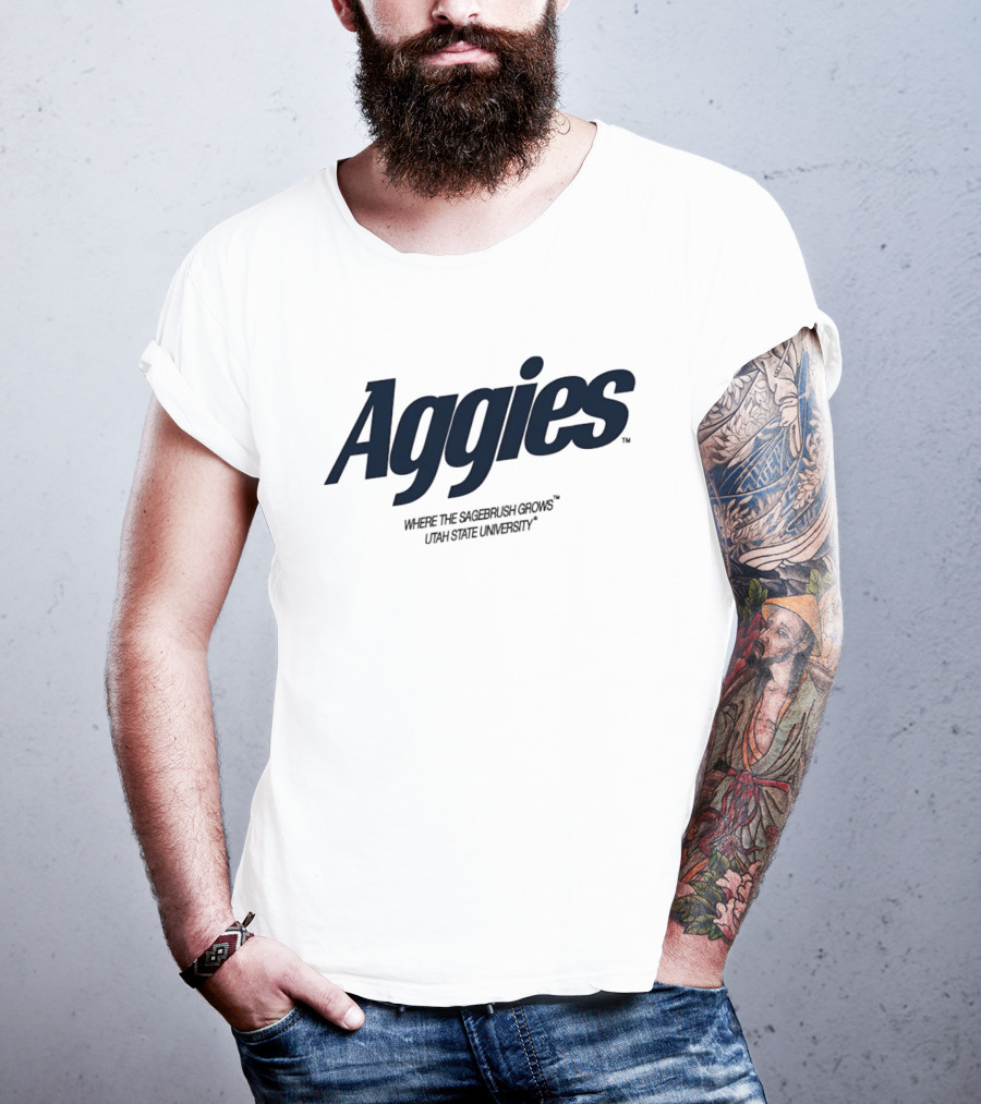 Aggies Where The Sagebrush Grows Utah State University T-Shirt