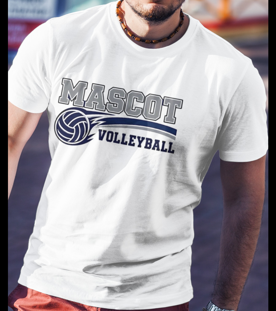 Mascot Volleyball Team Sports T-Shirt