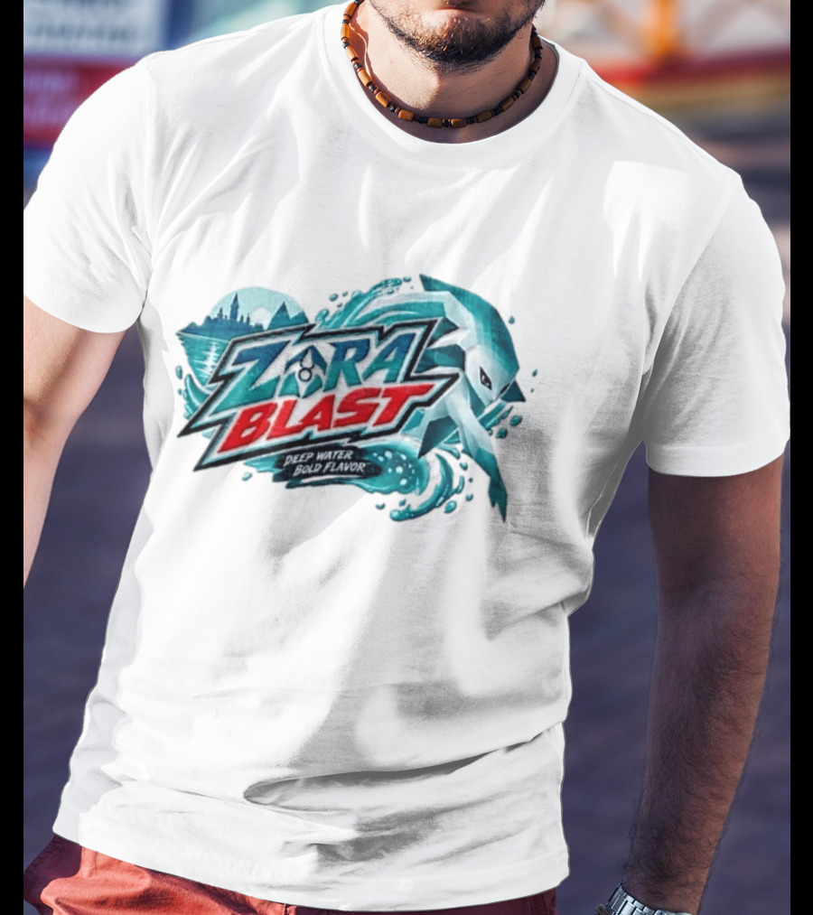 Zora Link The Legend Of Zelda Zora Blast Deep Water Flavor T-Shirt