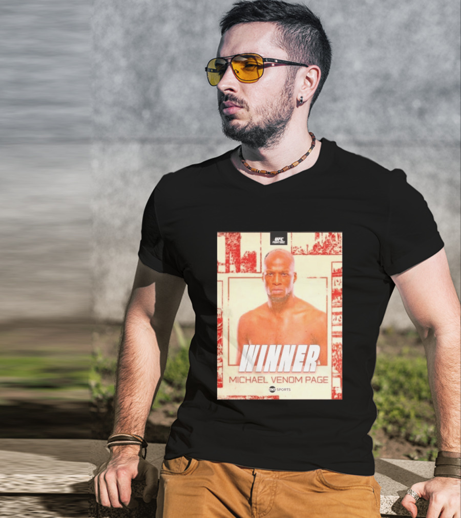 UFC Fight Night Winner Michael Venom Page TNT Sports T-Shirt