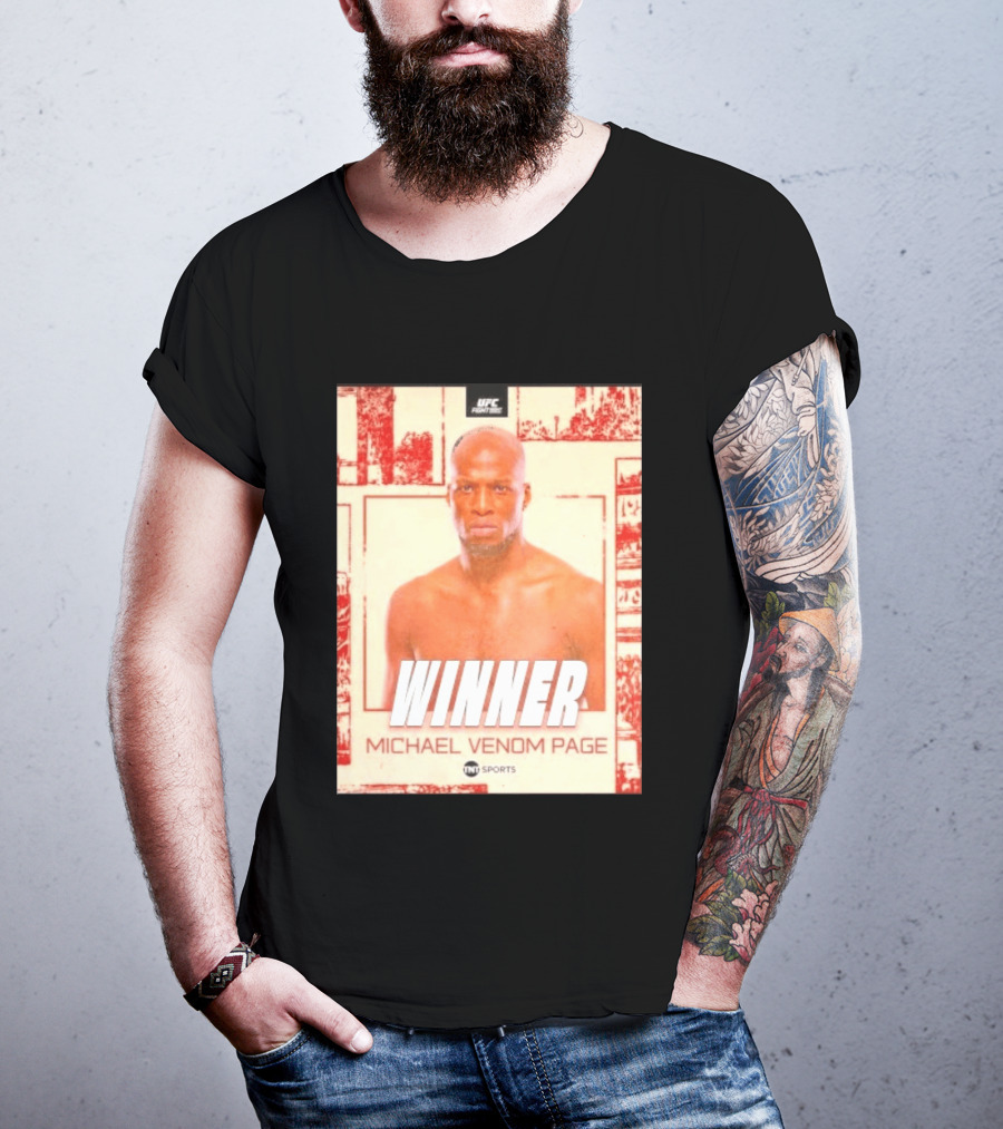 UFC Fight Night Winner Michael Venom Page TNT Sports T-Shirt