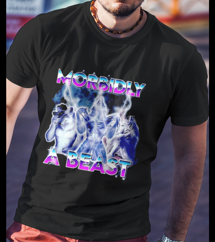 Morbidly A Beast Werewolf Aesthetic Electric Wolves T-Shirt