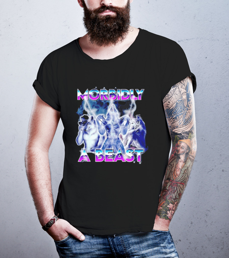 Morbidly A Beast Werewolf Aesthetic Electric Wolves T-Shirt