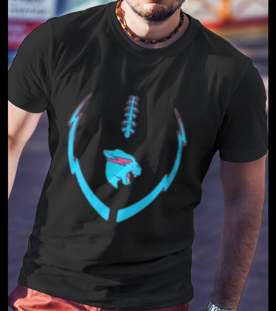Mrbeast Store Beast Lightning Football T-Shirt