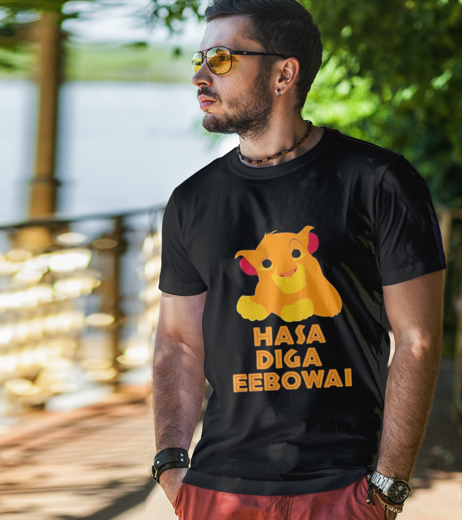 Simba Hasa Diga Eebowai Lion King Book Of Mormon T-Shirt
