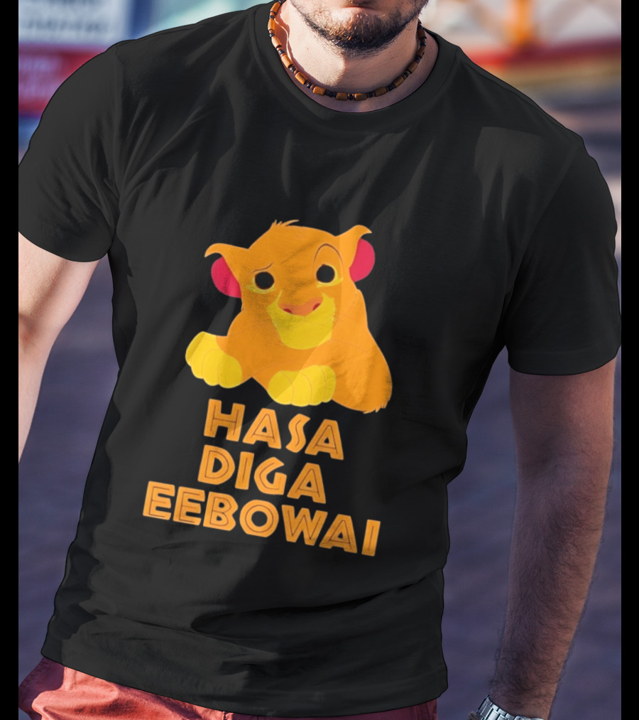 Simba Hasa Diga Eebowai Lion King Book Of Mormon T-Shirt