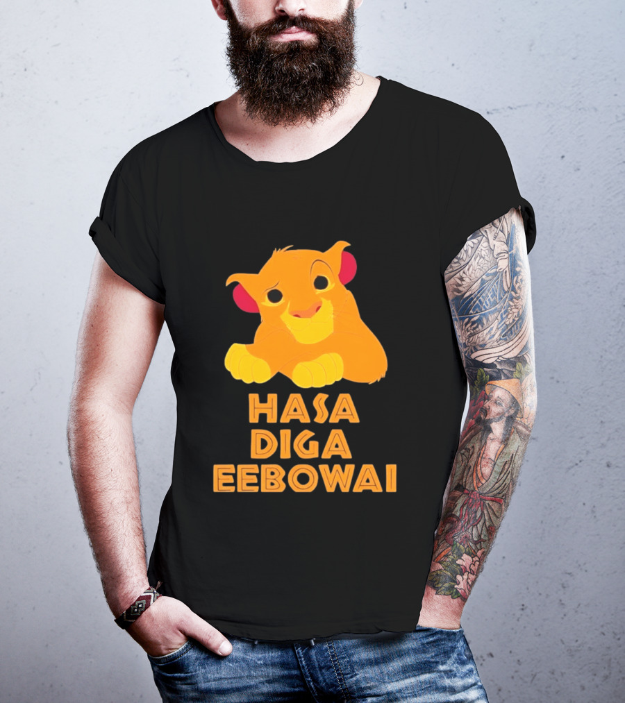 Simba Hasa Diga Eebowai Lion King Book Of Mormon T-Shirt