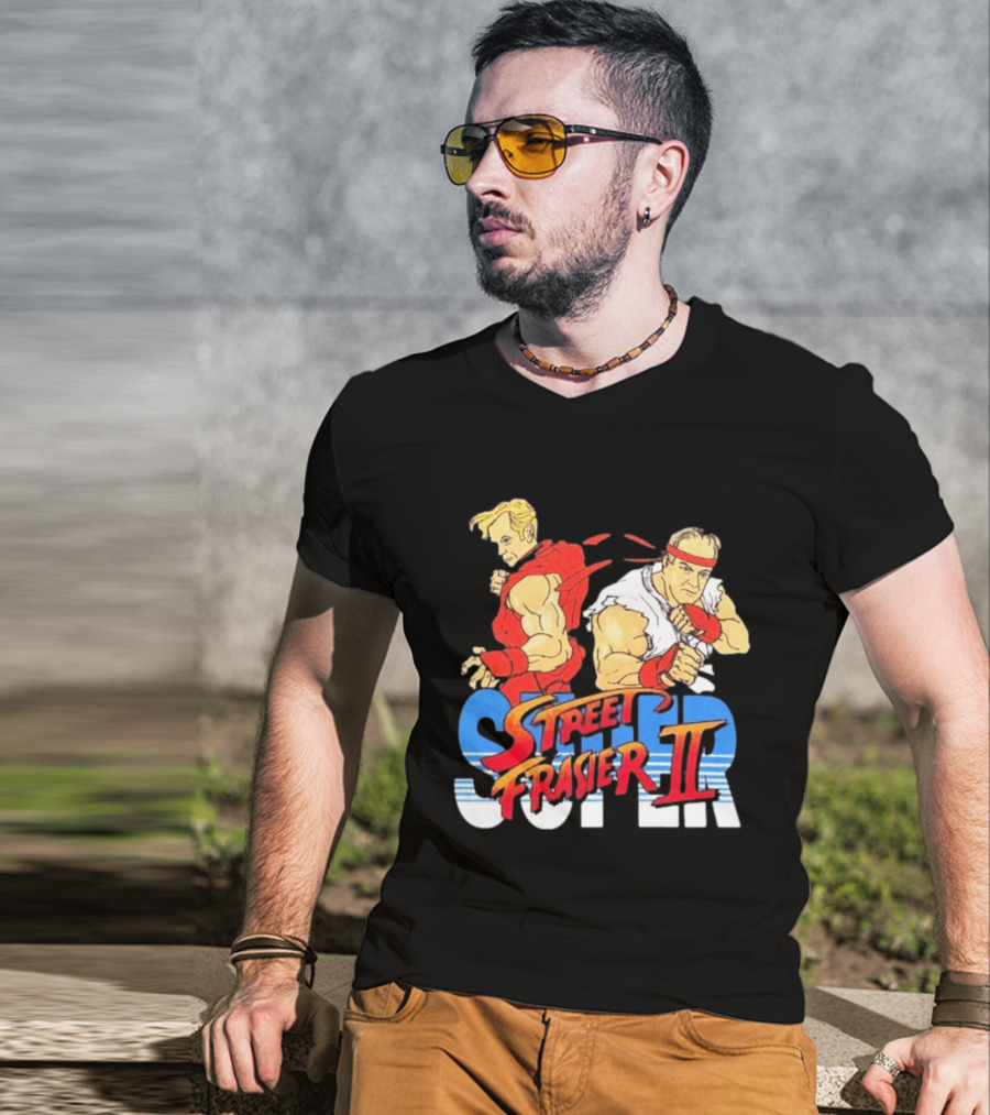 Supper Street Frasier II Retro Fighter T-Shirt