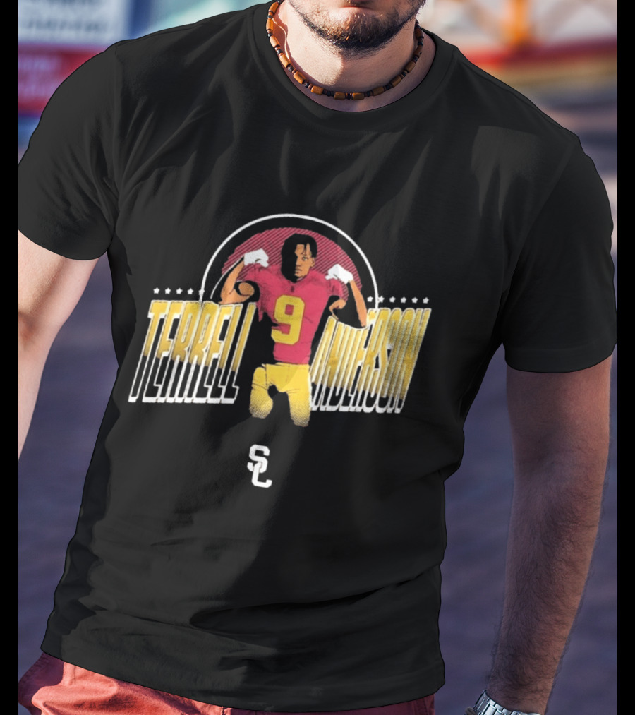 Terrell Anderson USC Trojans Football Number 9 SC T-Shirt