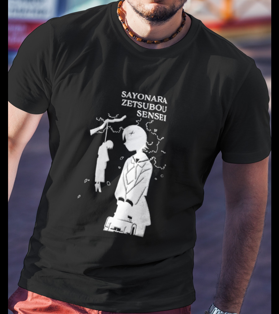 Sayonara Zetsubou Sensei Kafuka Fuura Nozomu Itoshiki T-Shirt