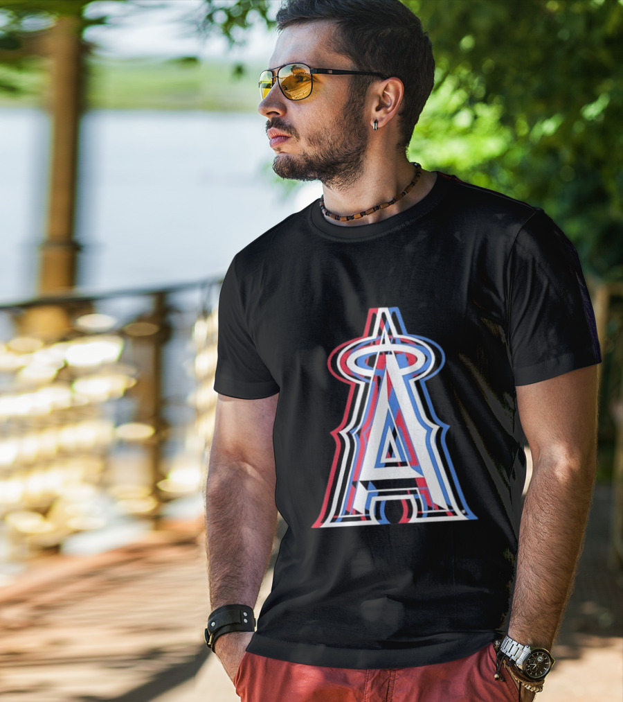Los Angeles Angels Tri Color MLB Baseball T-Shirt