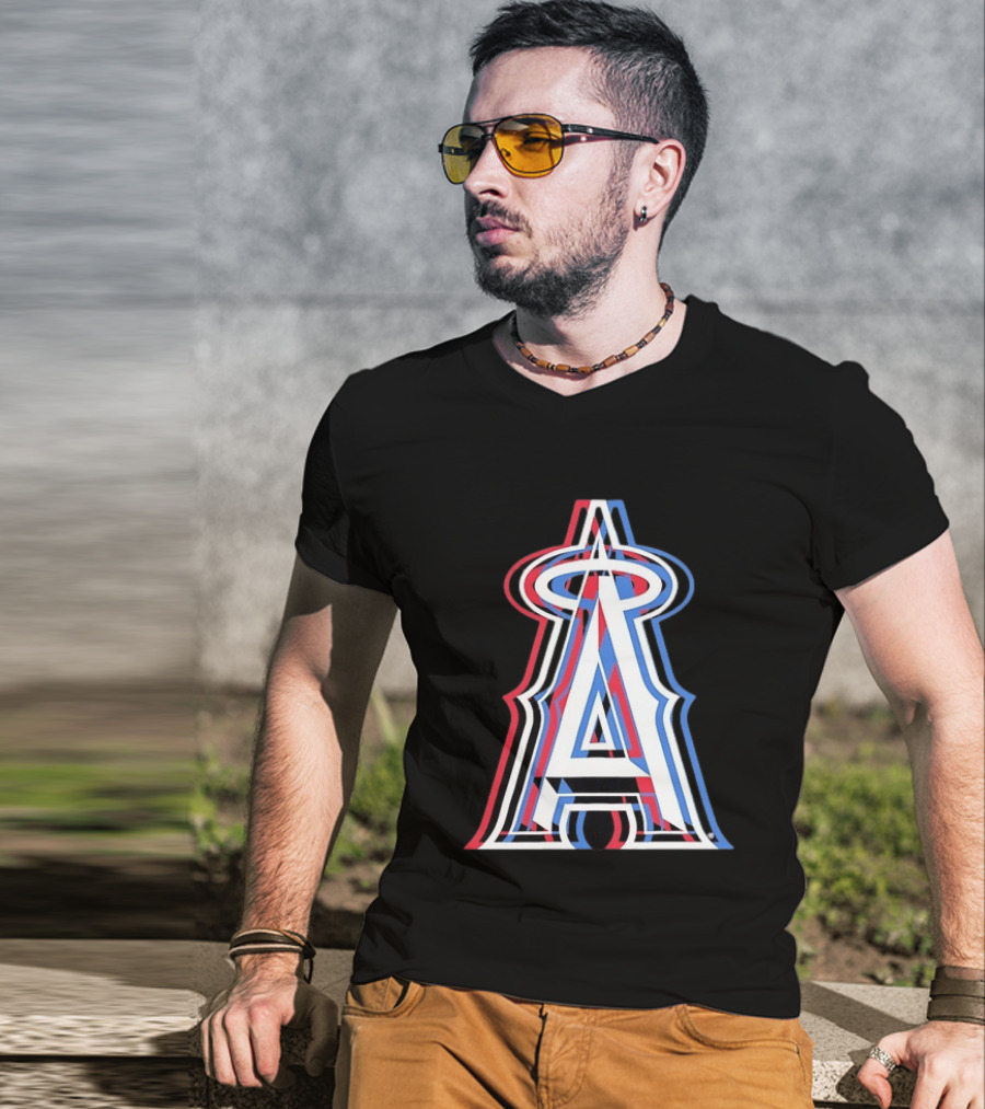 Los Angeles Angels Tri Color MLB Baseball T-Shirt