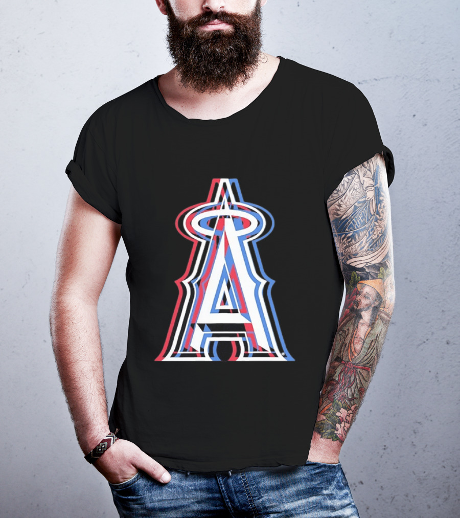 Los Angeles Angels Tri Color MLB Baseball T-Shirt