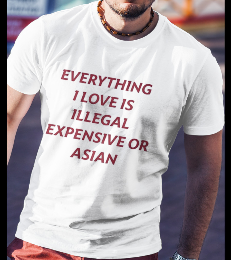 Everything I Love Is Illegal Expensive Or Asian T-Shirt