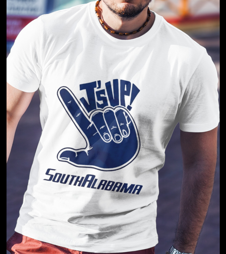 J's Up South Alabama Jaguars Hand Sign Fan Gear T-Shirt