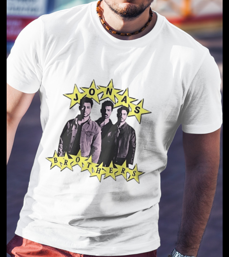Jonas Brothers Star Pop Band Iconic Music Trio T-Shirt