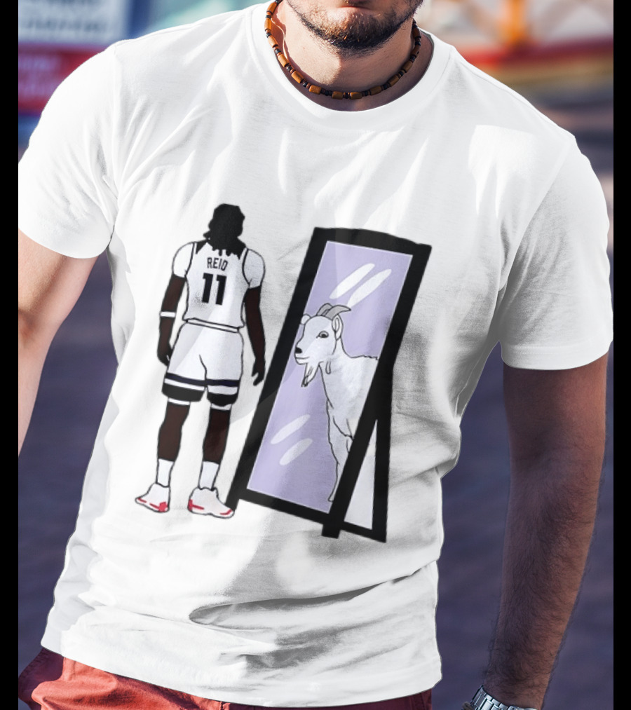 Naz Reid 11 Minnesota Timberwolves Looking Into Mirror Goat T-Shirt