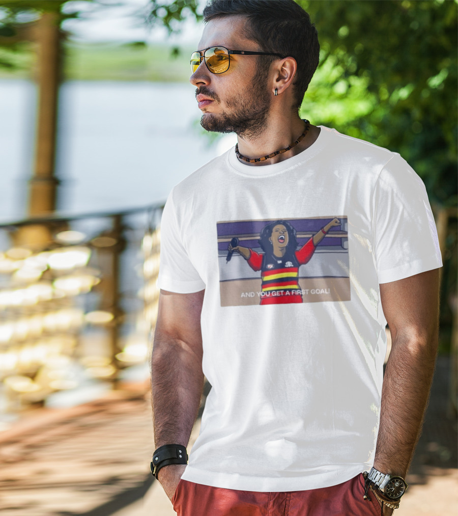 Adelaide Crows Oprah Winfrey And You Get A First Goal T-Shirt