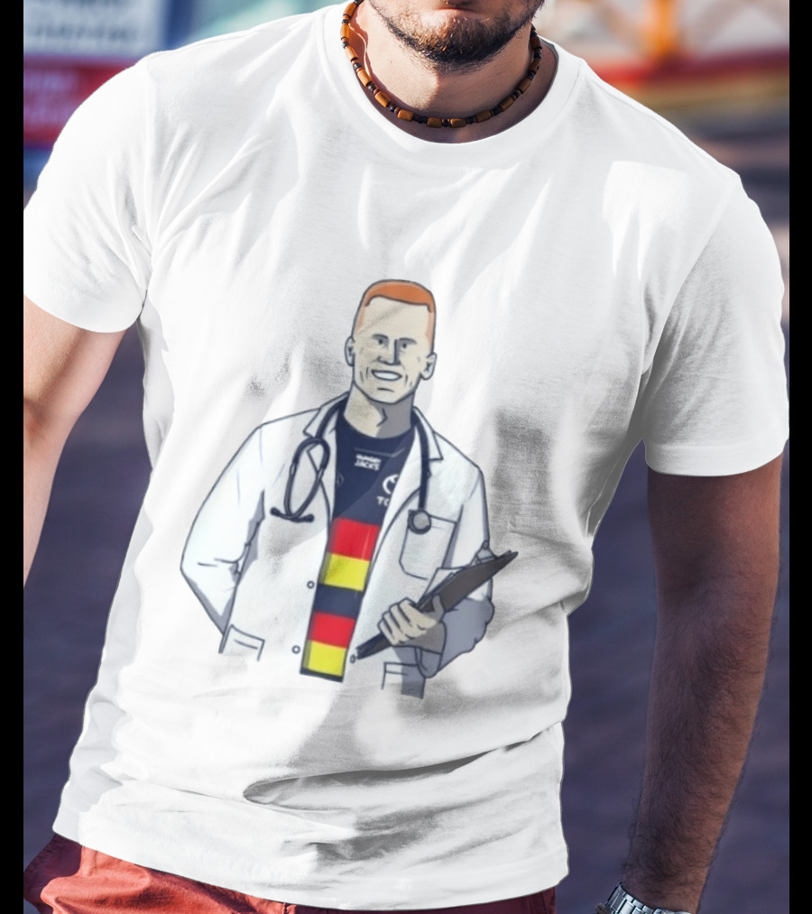 Reilly O'Brien Doctor Prescribed Adelaide Crows Stethoscope Tacos Top T-Shirt