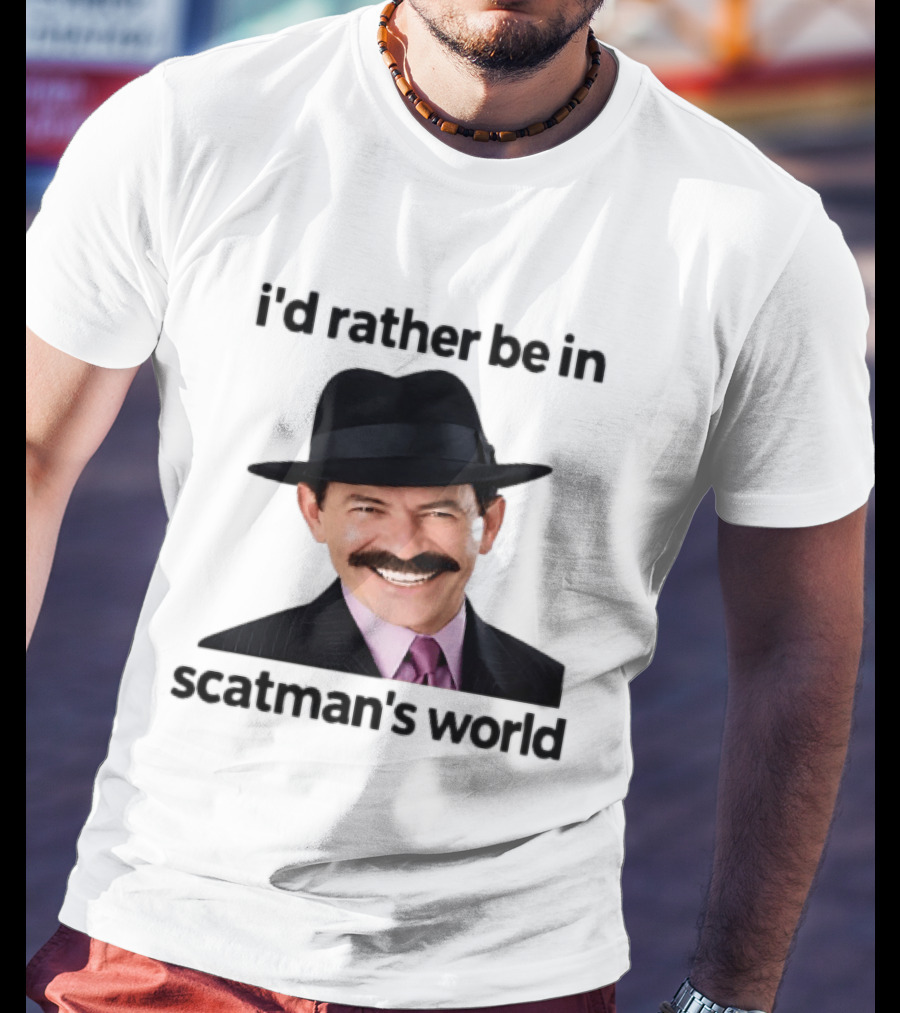 I'd Rather Be In Scatman's World Scatman John T-Shirt
