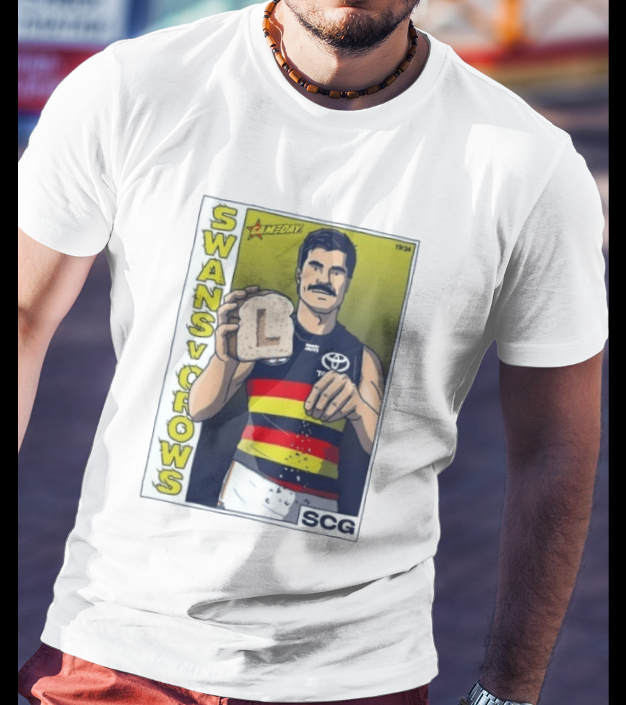 Swans Vs Crows Gameday SCG Salt Bae L Toast AFL Cartoon T-Shirt