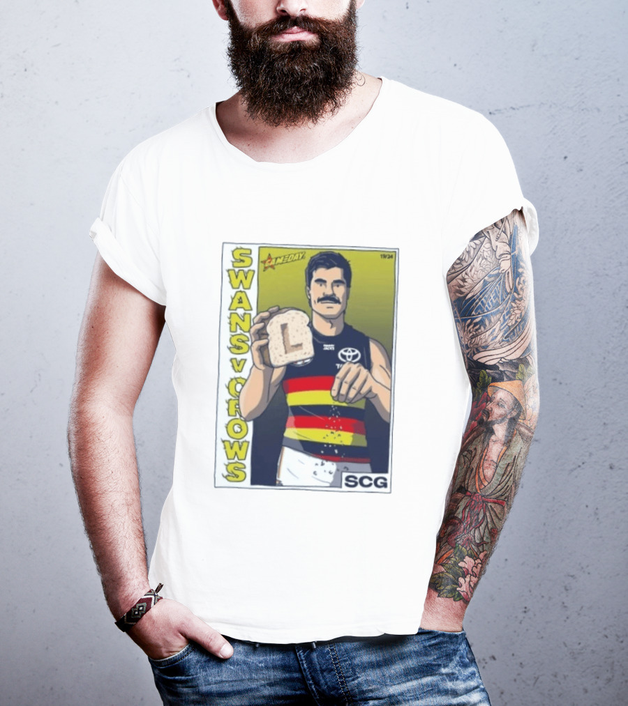 Swans Vs Crows Gameday SCG Salt Bae L Toast AFL Cartoon T-Shirt