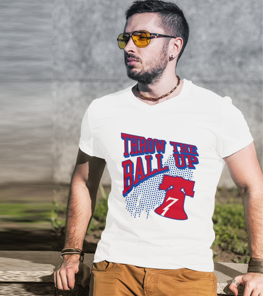 NBA Philadelphia 76ers Throw The Ball Up Liberty Bell T-Shirt
