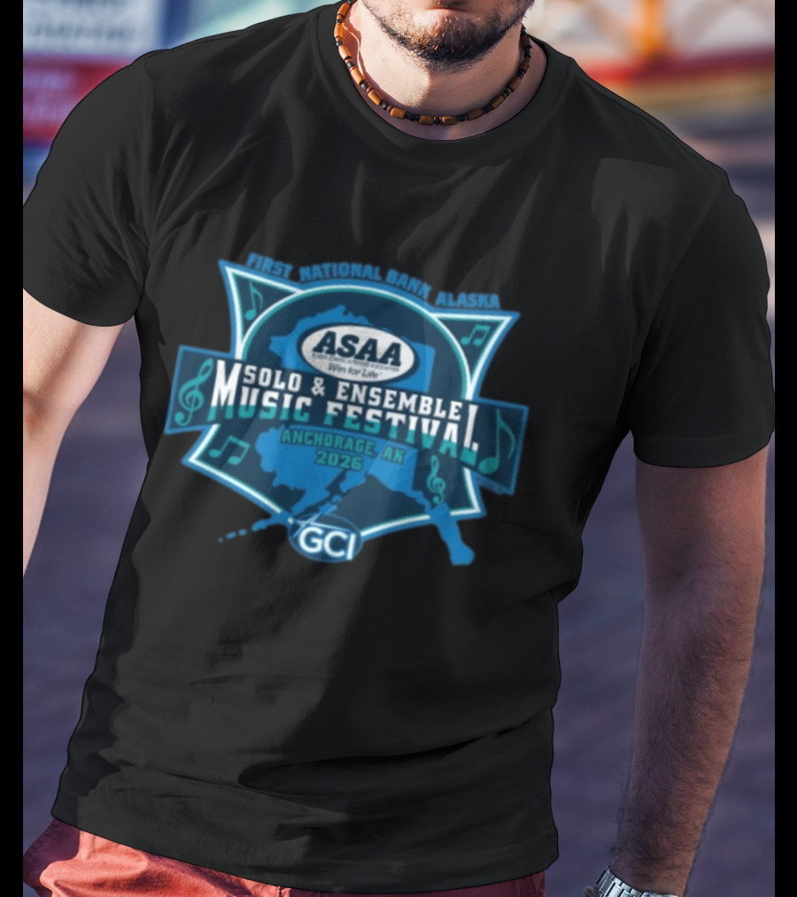 ASAA First National Bank Alaska Solo And Ensemble Music Festival Anchorage 2026 T-Shirt