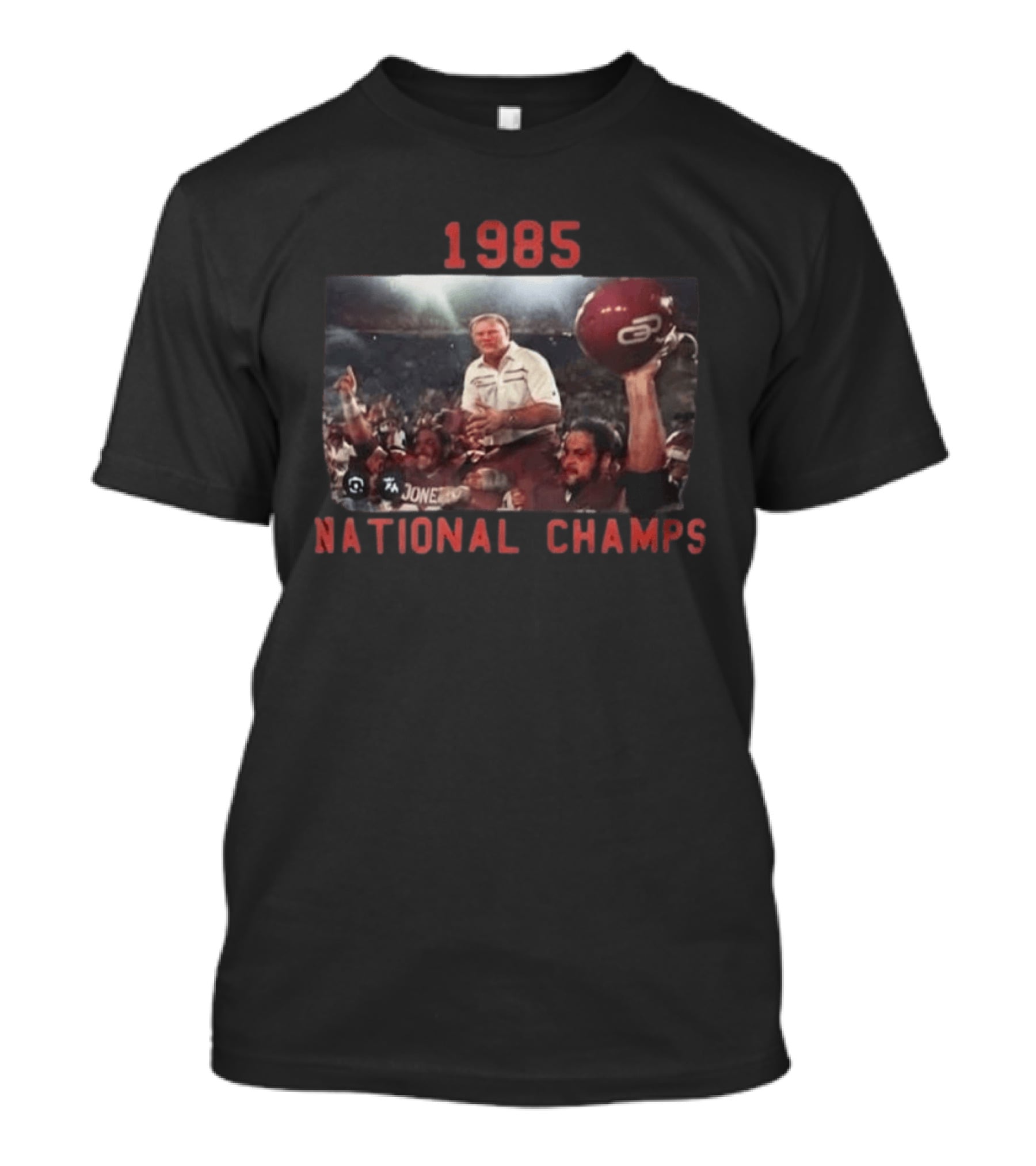 1985 National Champs Barry Switzer Tony Casillas Celebration T-Shirt