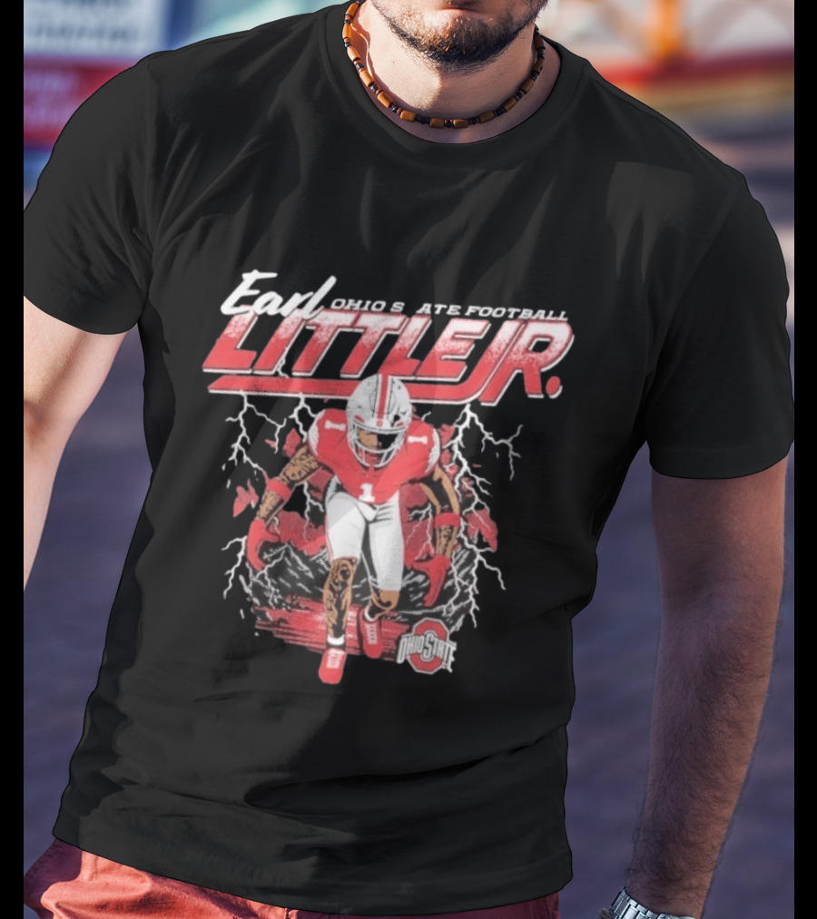 Earl Little Jr Ohio State Football Buckeyes Graffiti T-Shirt