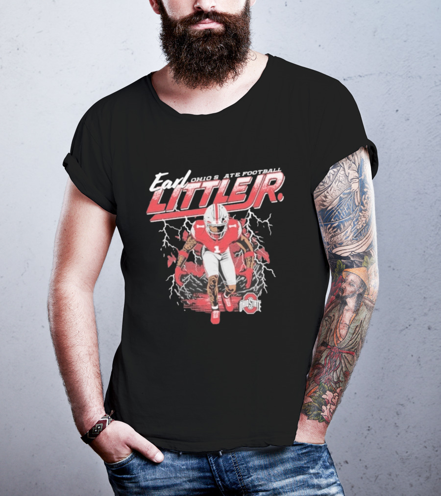 Earl Little Jr Ohio State Football Buckeyes Graffiti T-Shirt