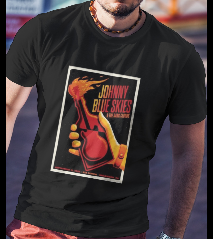 Johnny Blue Skies And The Dark Clouds Kia Forum Inglewood September 11 2026 T-Shirt