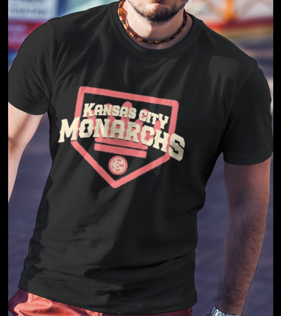 Kansas City Monarchs Home Plate Vintage Baseball T-Shirt