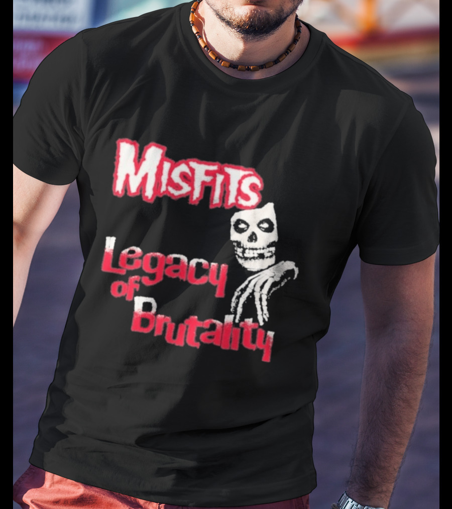 Misfits Legacy Of Brutality Skull Punk Rock T-Shirt