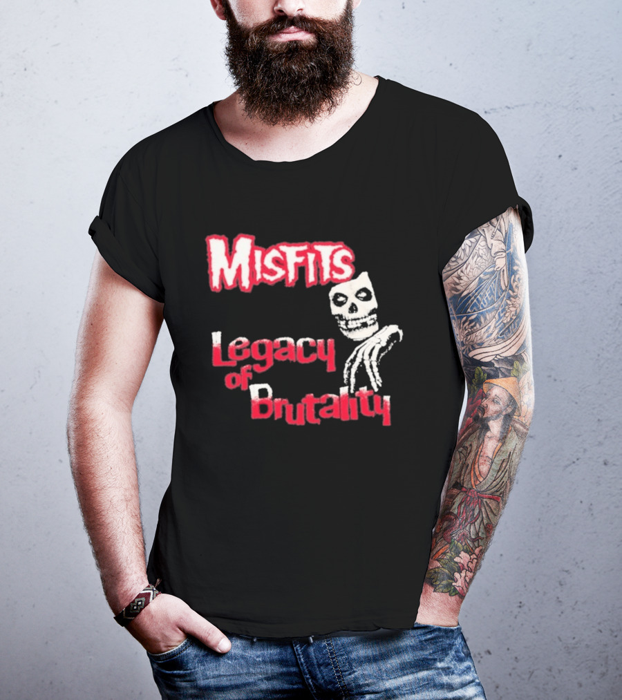 Misfits Legacy Of Brutality Skull Punk Rock T-Shirt