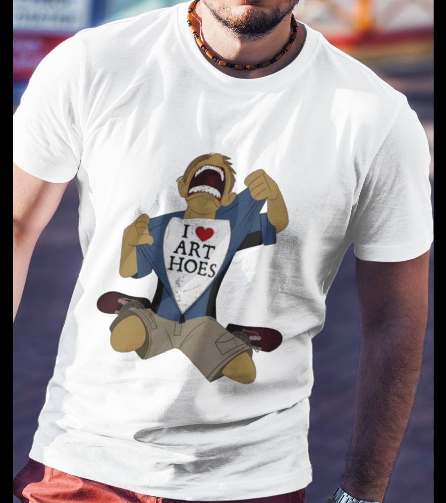 I Love Art Hoes Vintage Cartoon Style Trend T-Shirt